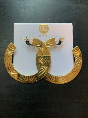 Gorjana "Azul" Gold Plated Hoops